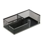 Подставка для канцелярских мелочей (3 отделения, чёрная сетка)