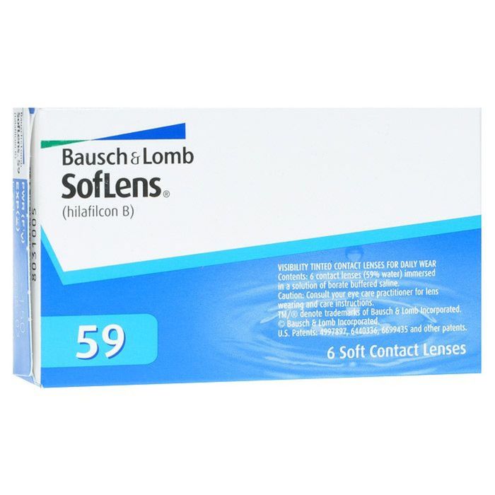 Контактные линзы Soflens 59, -1/8,6 в наборе 6 шт.