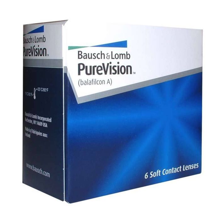 Контактные линзы Pure Vision, 2/8,3, в наборе 6 шт.