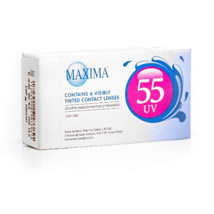 Контактные линзы Maxima 55 UV aspheric, -8/8,6 в наборе 6 шт.