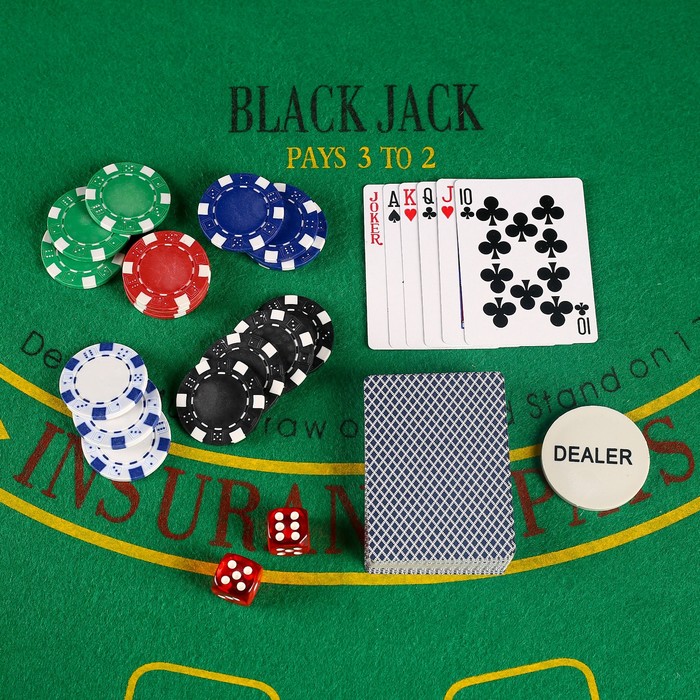 Набор для покера Poker set: 2 колоды карт по 54 шт., 300 фишек, 5 кубиков, в металлическом кейсе