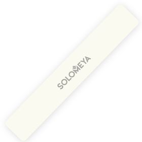 Пилка для натуральных ногтей Solomeya, цвет слоновая кость, 180/240 грит
