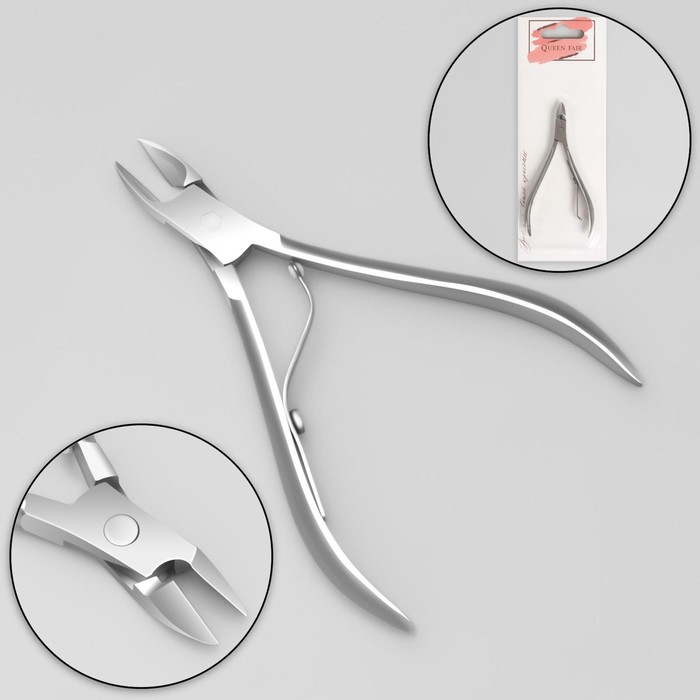 Nail Nipper, single spring, 9 cm, blade length-10mm, color silver
