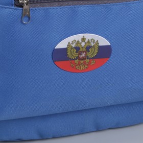 Светоотражающая наклейка «Триколор с гербом», 7 × 5 см, 4 шт на листе, цвет белый/синий/красный Бишкек Светоотражающая наклейка «Триколор с гербом», 7 × 5 см, 4 шт на листе, цвет белый/синий/красный Ош