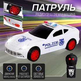 Машина радиоуправляемая «Гоночный патруль», работает от батареек, световые эффекты, МИКС в Донецке