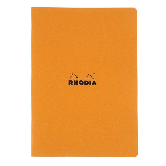 Тетрадь для записи А4 Clairefontaine Rhodia 48 листов, линейка, 80 г/м2 &quot;Оранжевая&quot; скоба 119168С