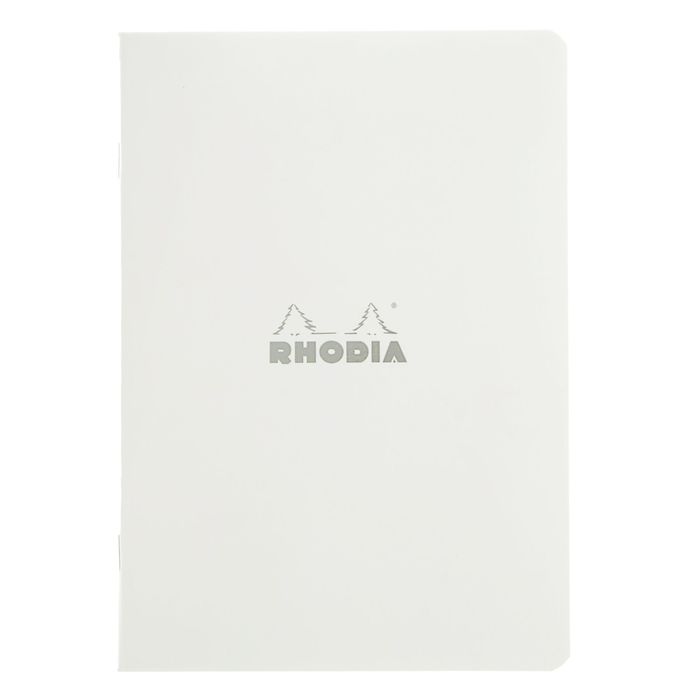 Тетрадь для записи А5 Clairefontaine Rhodia &quot;Белая&quot; 48 листов, линейка,ия, 80 г/м2 на скобах 119187С