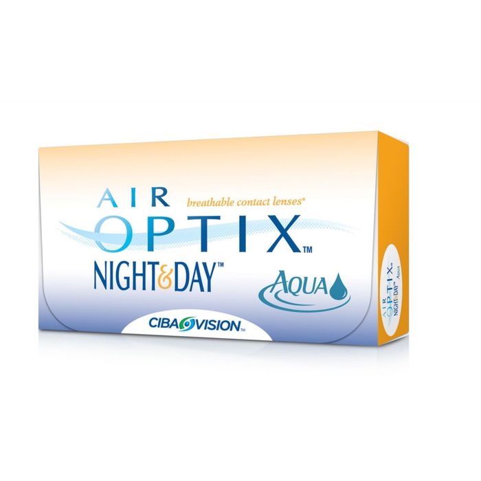 Контактные линзы Air Optix Night&amp;Day Aqua , -10/8,4, в наборе 3 шт