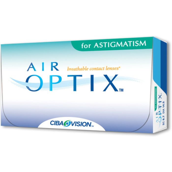 Контактные линзы Air Optix Astigmatism, -2,5/8,7/-2.25/40, в наборе 3шт