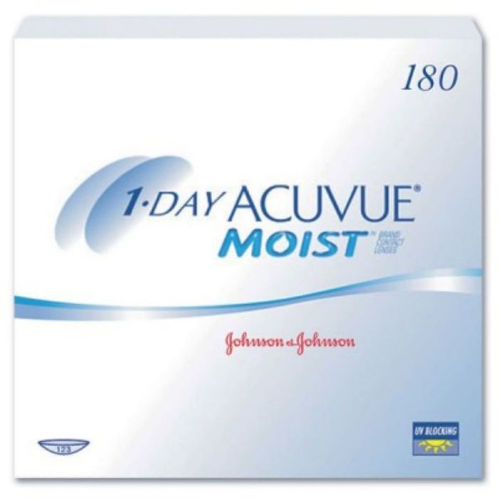 Контактные линзы 1 - Day Acuvue Moist, -11,5/8,5, в наборе 180шт