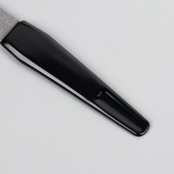 Пилка металлическая для ногтей, 17см, цвет чёрный