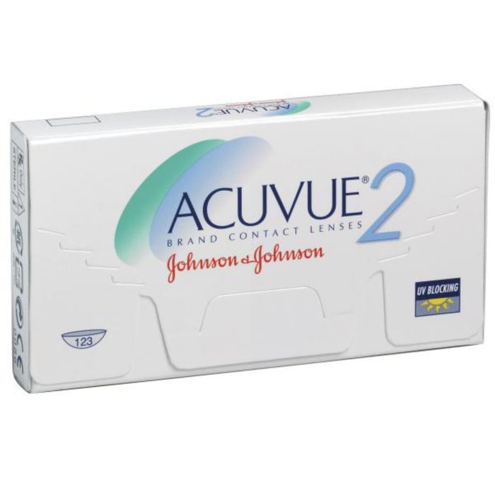 Контактные линзы Acuvue 2, -12/8,3, в наборе 6шт