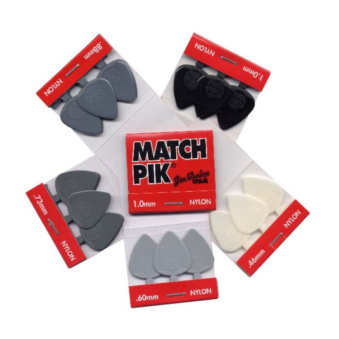 Медиаторы Dunlop 448R.88 Match Pik Nylon  12 х 3шт