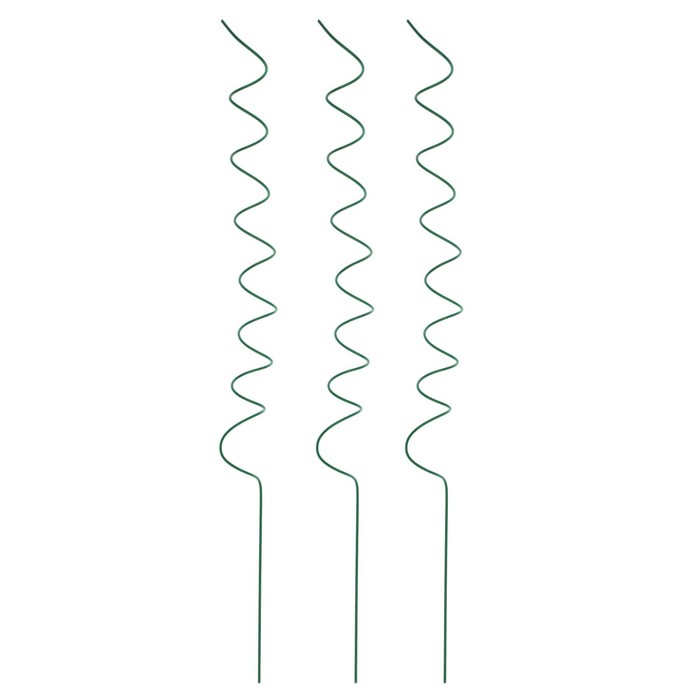 Кустодержатель, d=5 см, h=80 см, металл, набор 3 шт., зелёный, «Спираль»