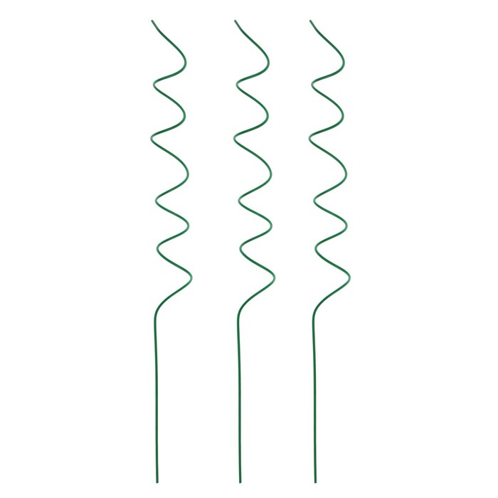 Кустодержатель, d=5 см, h=60 см, металл, набор 3 шт., зелёный, «Спираль»