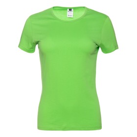 Футболка женская, размер 48, цвет ярко-зелёный