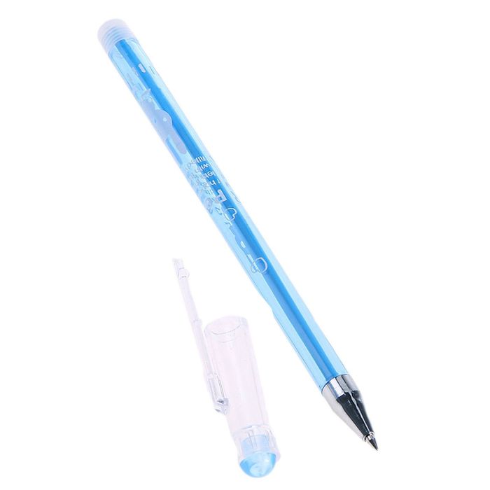 Ручка шариковая 0,38 мм стержень синий, игольчатый пишущий узел