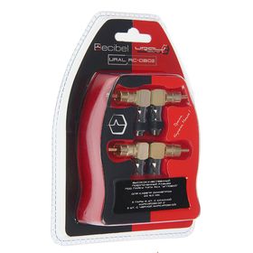 Разъем RCA, Ural RC-DB02, угловой, набор 4 шт. 2087444