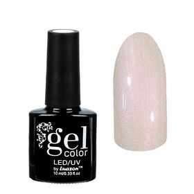 Гель-лак для ногтей трёхфазный LED/UV, 10мл, цвет 001 бело-розовый жемчужный