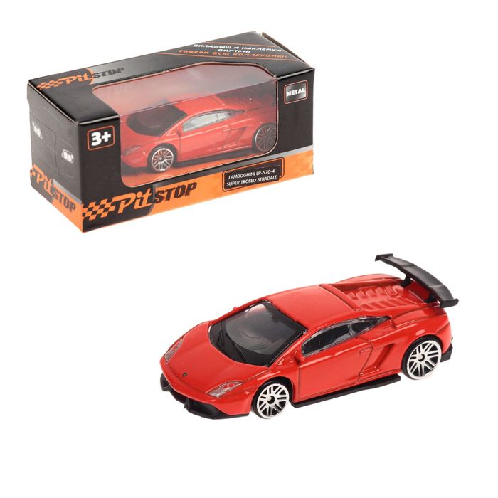 Машина металлическая Lamborghini LP570-4 Super Trofeo Stradale, масштаб 1:64