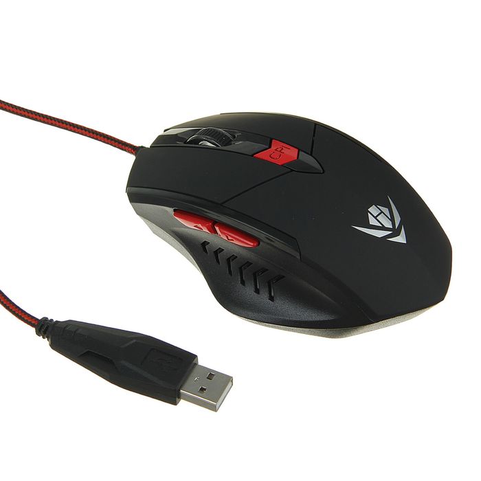 Мышь оптическая Nakatomi MOG-11U Gaming mouse, 6 кнопок+ролик прокрутки, USB