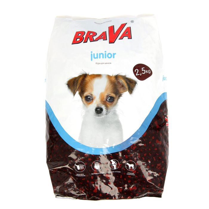 Сухой корм BRAVA &quot;ЮНИ&quot; для собак, 2,5КГ