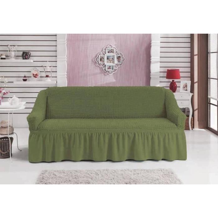Чехол для трёхместного дивана BULSAN, 360 гр/м2, цвет зелёный