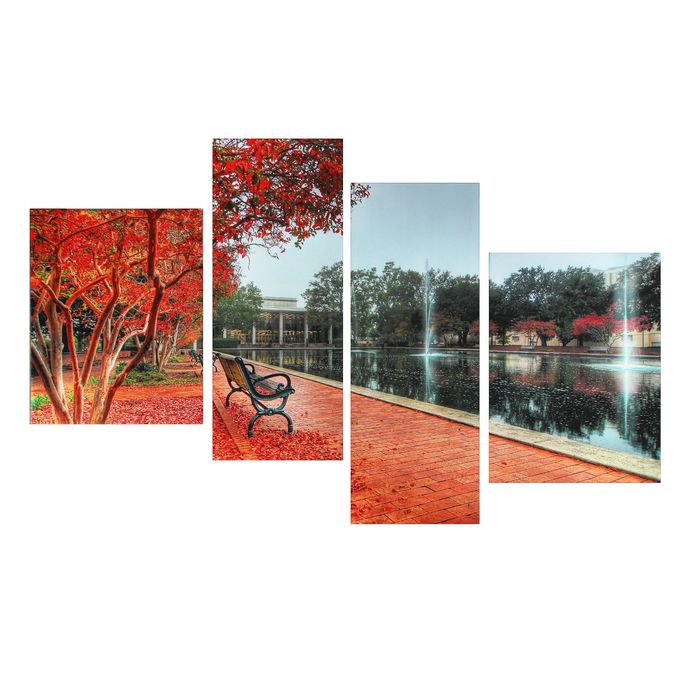 Картина модульная на подрамнике "Осень в багрянце" 40*50, 42*55, 30*80, 30*75; 145х80см - фото 1699064