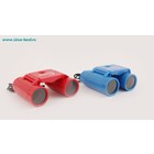 Игрушка Бинокль детский", рифлёные держатели со шнурком, 7*10 см, цвета МИКС