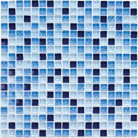 Мозаика стеклянная Bonaparte, Bluе Drops 300х300х8 мм