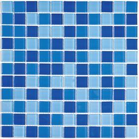 Мозаика стеклянная Bonaparte, Blue wave-2 300х300х4 мм