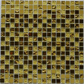 Мозаика стеклянная Bonaparte, Mirror Gold 300х300х4 мм