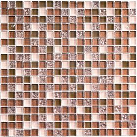 Мозаика стеклянная Bonaparte, Ochre Rust 300х300х8 мм