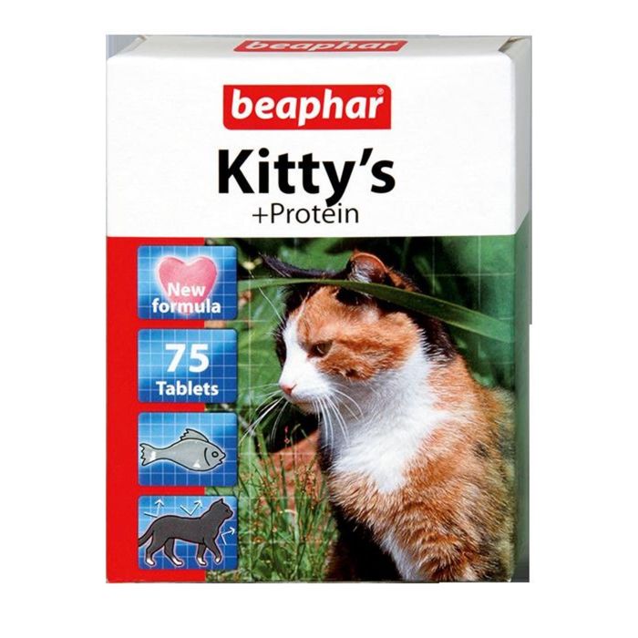 Витамины Beaphar &quot;Kitty's&quot; протеин  75шт, для кошек