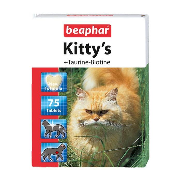 Витамины Beaphar &quot;Kitty's&quot; таурин+биотин  75шт, для кошек