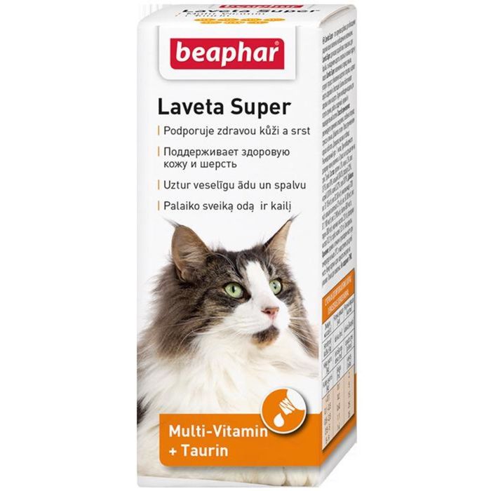 Витамины Beaphar &quot;Laveta super&quot; 50мл, при выпадении шерсти для кошек