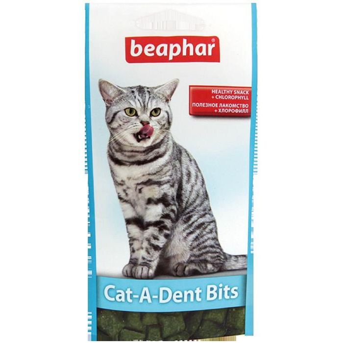 Подушечки Beaphar  &quot;Cat-A-Dent Bits&quot; для чистки зубов 35гр, для кошек