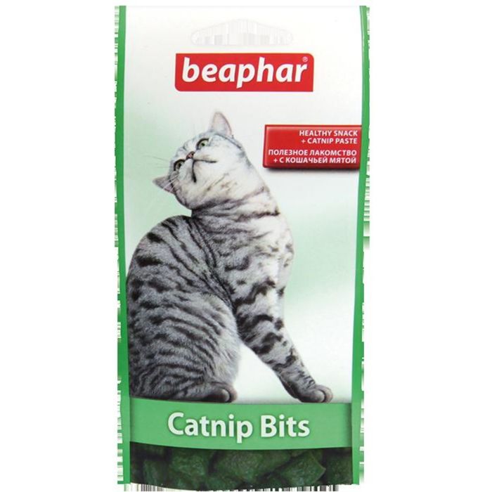 Подушечки Beaphar  &quot;Catnip-Bits&quot; с кошачьей мятой 35гр, для кошек