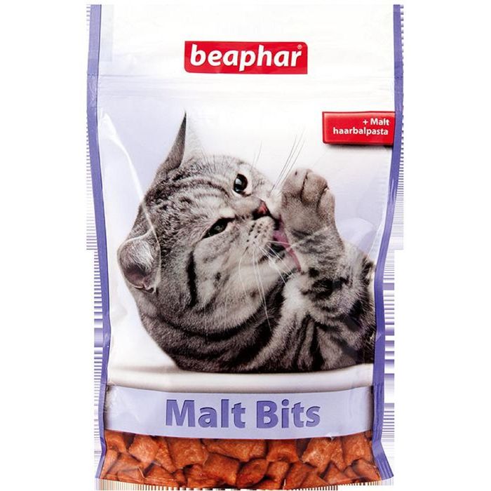 Подушечки Beaphar  &quot;Malt-Bits&quot; с мальт-пастой 150гр, для кошек