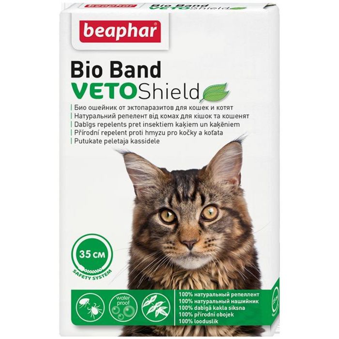 Ошейник Beaphar  Bio Band от блох, клещей,комаров (4мес), 35см для кошек и котят