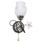 Бра "Веста" 1 лампа 60W E27 хром-черный Бра "Веста" 1 лампа 60W E27 хром-черный