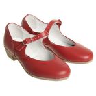 Туфли народные женские, длина по стельке 18,5 см, цвет красный - фото 705215