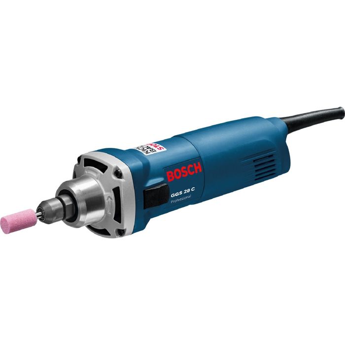 Шлифмашина прямая Bosch GGS 28 C (0601220000), 600Вт, 28000 об/мин, цанга 8мм