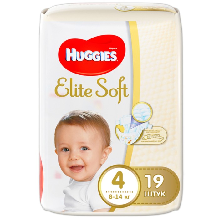 Подгузники Convenience Elite Soft 4, 8-14кг, 19 шт