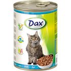 Влажный корм DAX для кошек, кусочки в соусе с рыбой, ж/б, 415 г. Влажный корм DAX для кошек, кусочки в соусе с рыбой, ж/б, 415 г.
