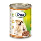 Влажный корм DAX для собак, кусочки в соусе с птицей, ж/б, 1240 г. Влажный корм DAX для собак, кусочки в соусе с птицей, ж/б, 1240 г.
