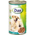 Влажный корм DAX для собак, кусочки в соусе с дичью, ж/б, 1240 г. Влажный корм DAX для собак, кусочки в соусе с дичью, ж/б, 1240 г.