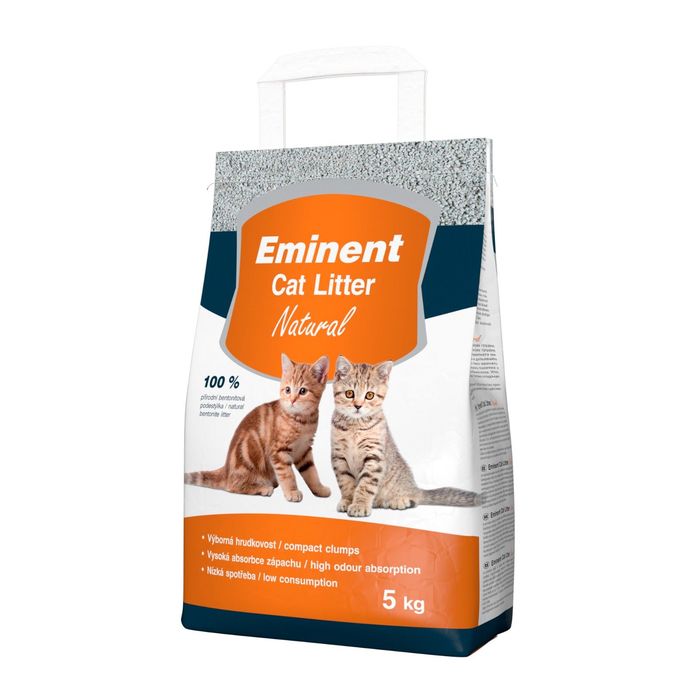 Наполнитель комкующийся Eminent Natural без ароматизатора, 5 кг