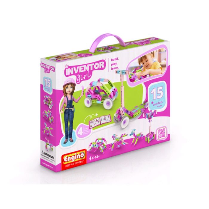 Конструктор Inventor Girls, 15 моделей, 87 элементов