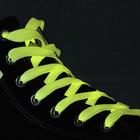 Laces Shoe flat, 10 mm, 100 cm, pair, color yellow Laces Shoe flat, 10 mm, 100 cm, pair, color yellow